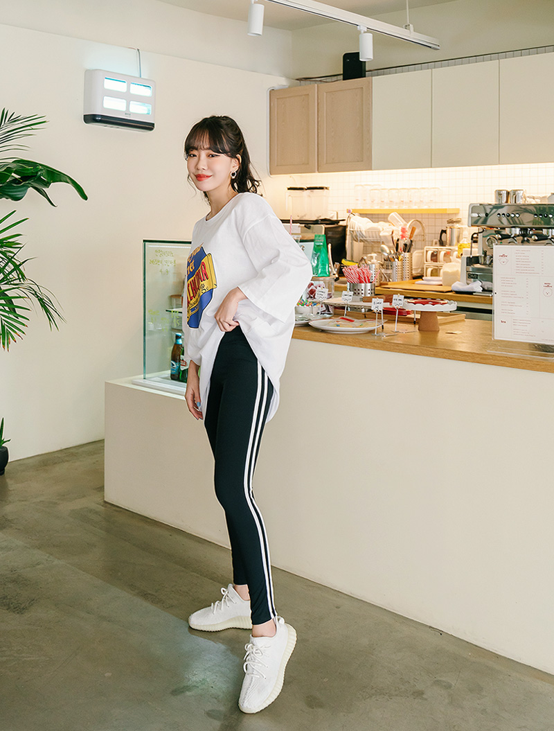 [제작/빅사이즈]이블렛 라베누 라인 레깅스 제이스타일 상세 이미지 7