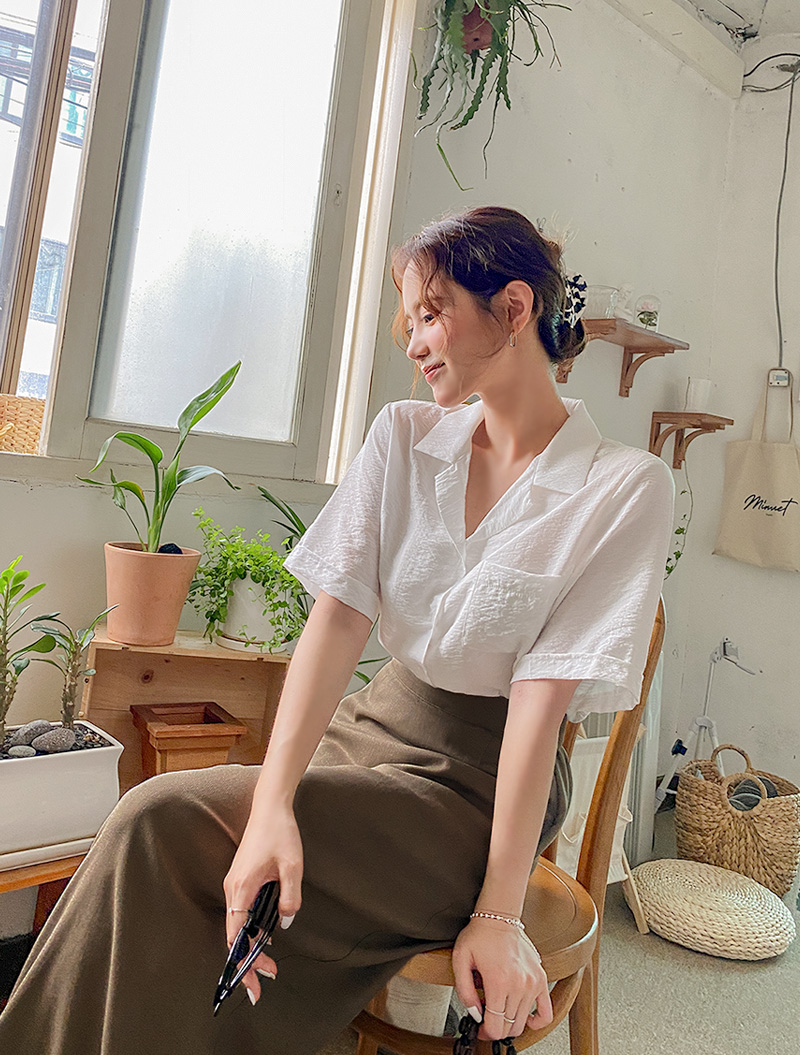 [토리덴 린넨 트임 롱스커트] 빅사이즈 여성의류 브랜드 제이스타일