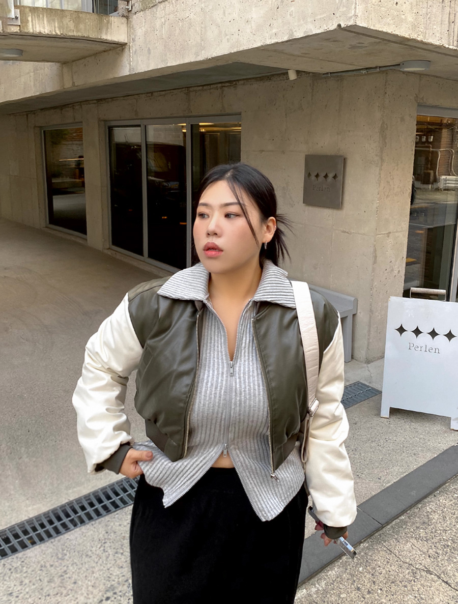 [빅사이즈]이블렛 피엔츠 골지 투웨이 티셔츠 제이스타일 상세 이미지 7